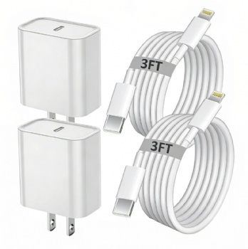 20W USB-C Charger And USB C To Lightning Cable