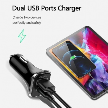 Dual USB PD Type-C Car Charger 38W